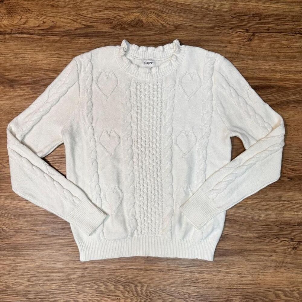 Jcrew Women's White and Cream Jumper